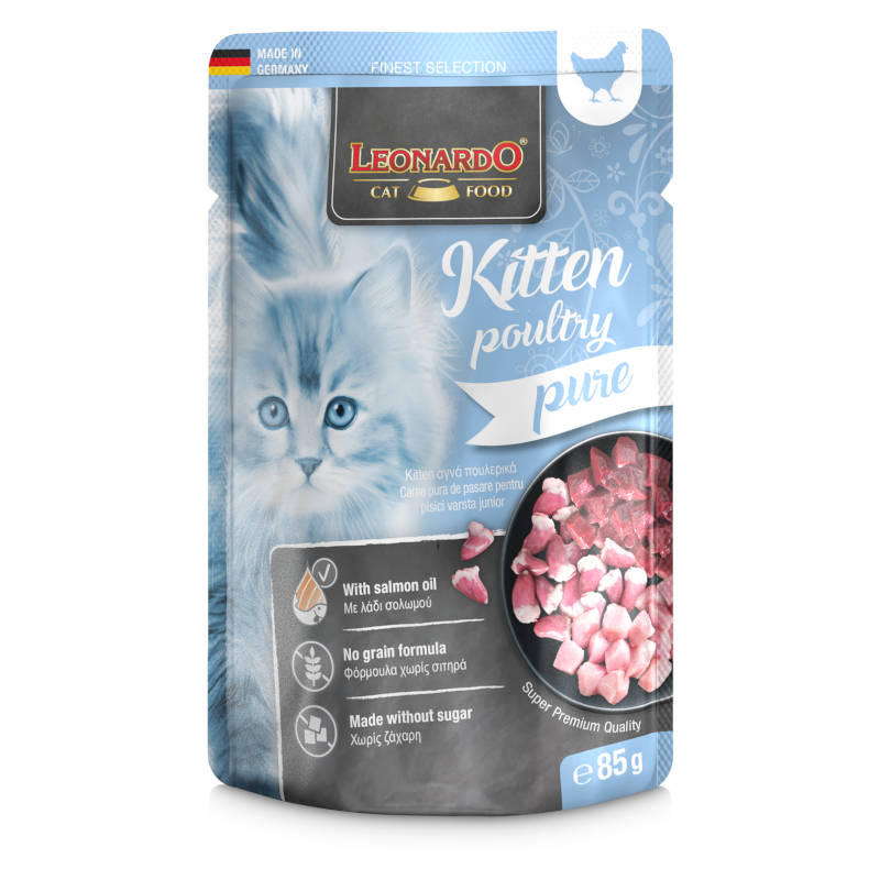 Leonardo kaps. Kitten Geflügel - Mačiatko hydinové 85g