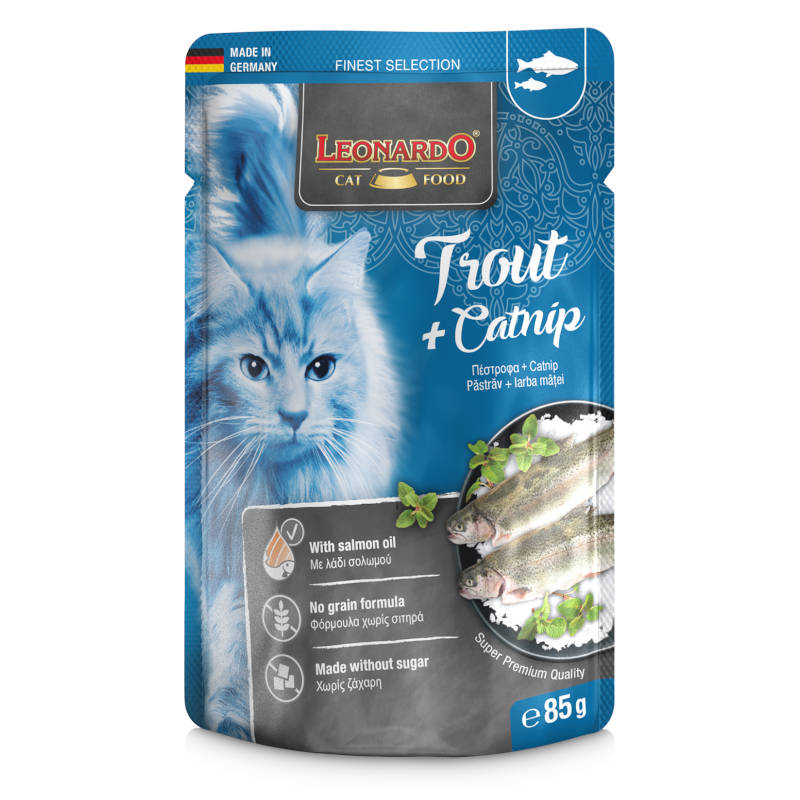 Leonardo kaps. Forelle & Catnip - Pstruh s kocúrnikom 85g